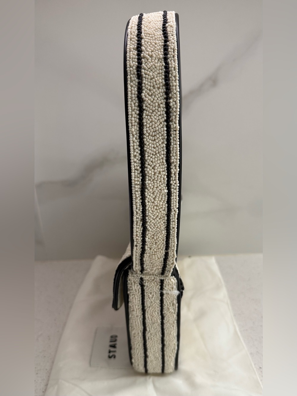 STAUD Tommy Caviar Dreams Beaded Shoulder Bag - Picture 7 of 7